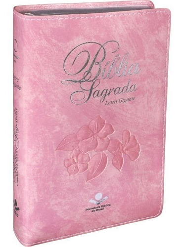 Bíblia Feminina Evangélica Letra Gigante Rosa Nobre E Índice