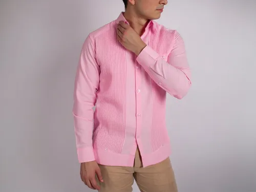 Guayabera rosa palo sale