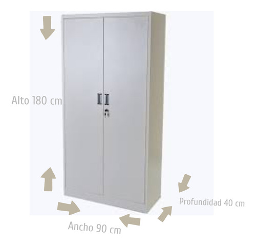 Estante Archivador Metálico 4 Entrepaños Ajustables Usado (Usado)
