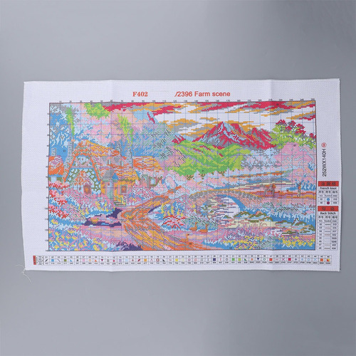 Kit De Costura Impresso Farm Scene Para Iniciantes E Adultos