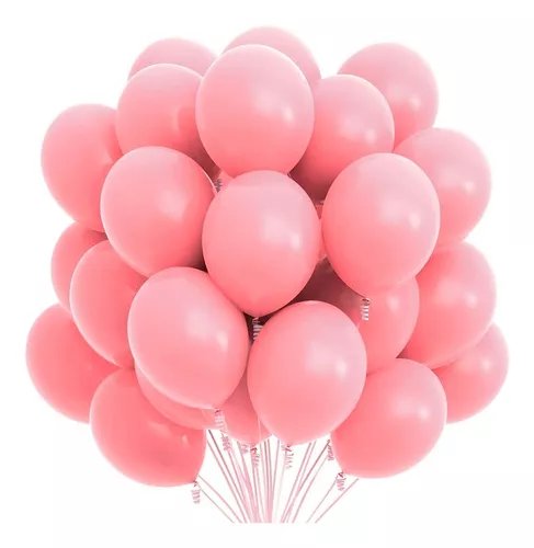 50 Globos Color Rosa Pastel 10 Pulgadas Decoracion