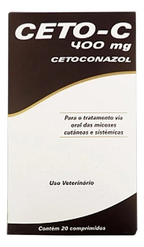 Antifúngico Cepav Ceto-c De 400mg Com 20 Comprimidos