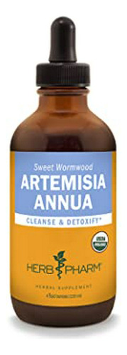 Extracto Líquido Orgánico De Artemisa Annua (sweet Annie) Herb Pharm - 4 Oz.