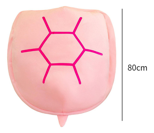 . Almofada Portátil Casca De Tartaruga, Brinquedo Rosa 80cm