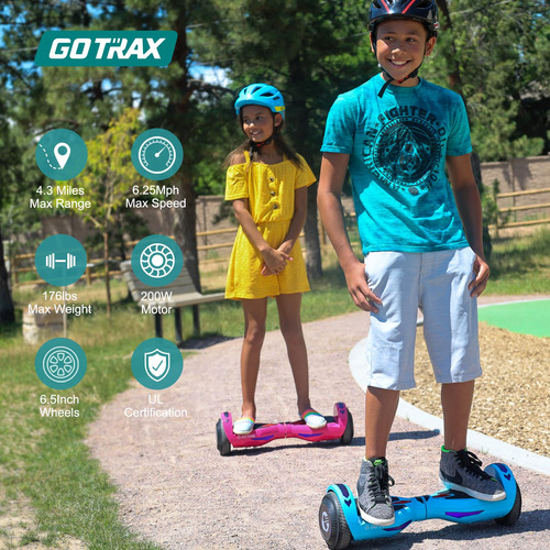 Aeropatineta Nova Y Hoverboard Edge Con Ruedas Led 6.5 Pulga Negro