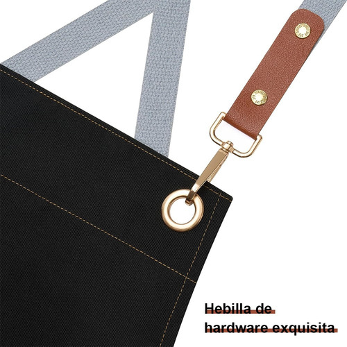 5 Pzs Mandil Cocina Chef Delantal Ajustable Multiusos