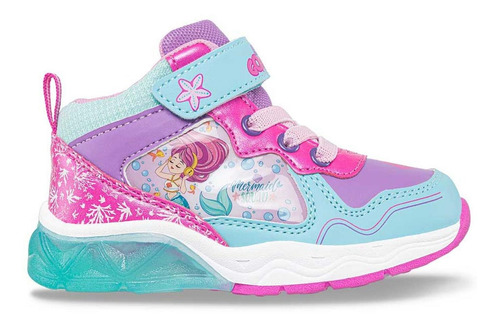Tenis Con Luces Flysan Azul Para Niña Los Gomosos