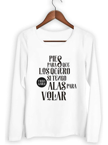 Remera Mujer Ml Pies Para Que Los Quiero Frida M2