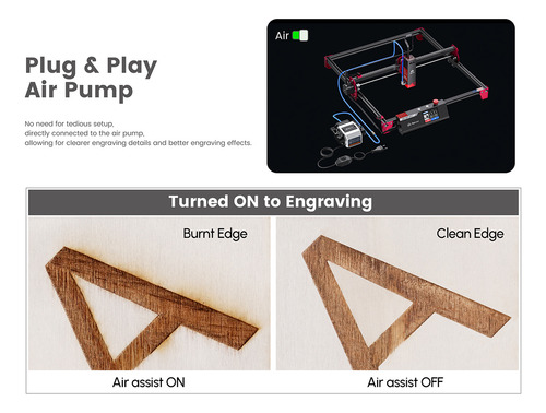 Grabador Láser Algolaser Diy Kit Mk2 De Potencia Ráp