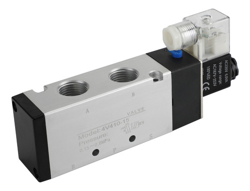 Válvula De Aire Solenoide Eléctrica Neumática 4v410-15 Ac 22