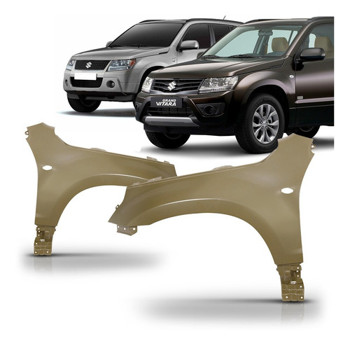 Paralama Grand Vitara 2010 11 2012 2013 14 15 16 Com Furo