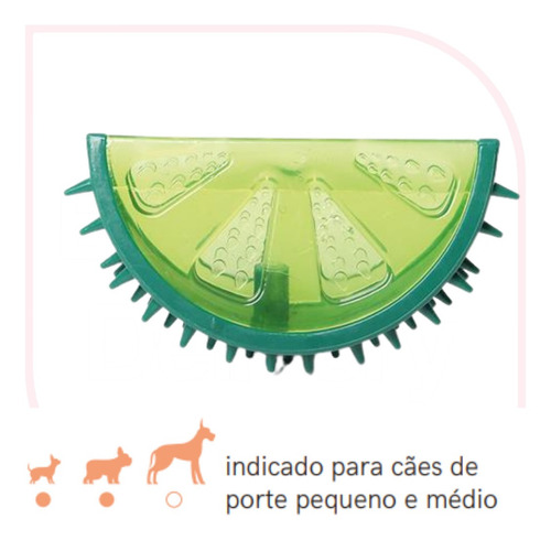 Imagem 4 de 4 de Brinquedo Frutinhas Mordedor - Limao Para Cães Mimo Pp147