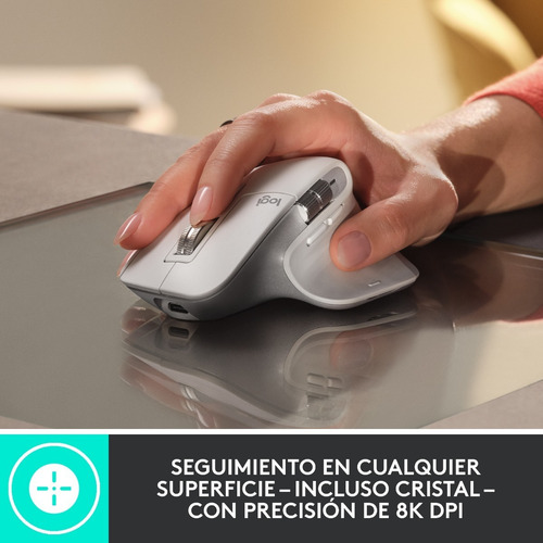 Imagen 7 de 9 de Mouse Wireless Logitech Mx Master 3 Pale Grey - Revogames