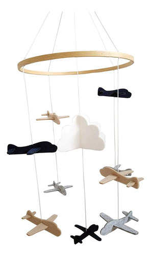 Cuna, Diseño De Aviones Móviles Y Nubes, Decoración De Cuart