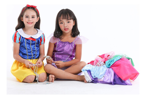 Conjunto De Traje De Princesa Vgofun Para Niñas De 3 A 6 Año
