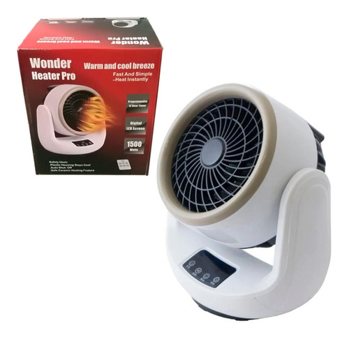 Calefactor Electrico 1500w Ventilador Portatil Heather