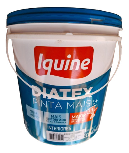 Tinta Acrilica Fosca Eco 3,6l Diatex Marfim Iquine Acabamento Fosco