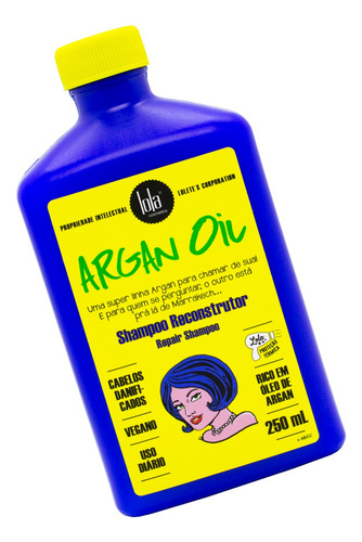 Lola Argan Oil Shampoo Reconstructor Reparador Pelo 250ml 3c