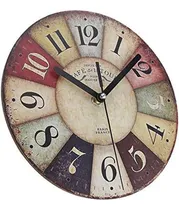 Comprar Reloj De Pared De Madera Mdf Mdf Mdf Vintage Rústico Rústico