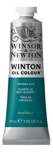 Pintura Oleo Winsor & Newton Winton 37ml Colores A Escoger Color Del Óleo Viridian Hue - Verde Viridian No 43