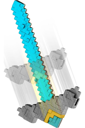 Mattel Minecraft Movie Espada Y Pico 2 En 1 Click And Switch