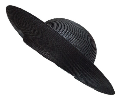 Imagen 1 de 2 de Sombrero Mujer Rafia Negro Diseños Unicos, Importados Usa.