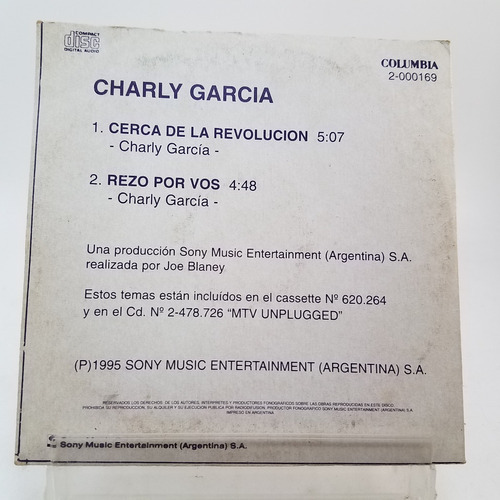 Carly Garcia Rezo Por Vos Cd Single Promo B+ 