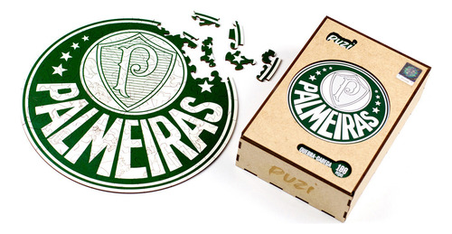 Quebra-cabeça Palmeiras Escudo Oficial P 100 Peças - Puzi