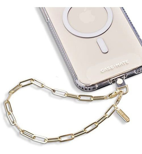 Case-mate Phone Strap With Gold Metal Chain - 77prv