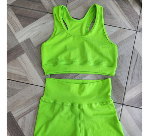 Conjunto Short + Top 100% Lycra Profesional Fitness Jp Sport