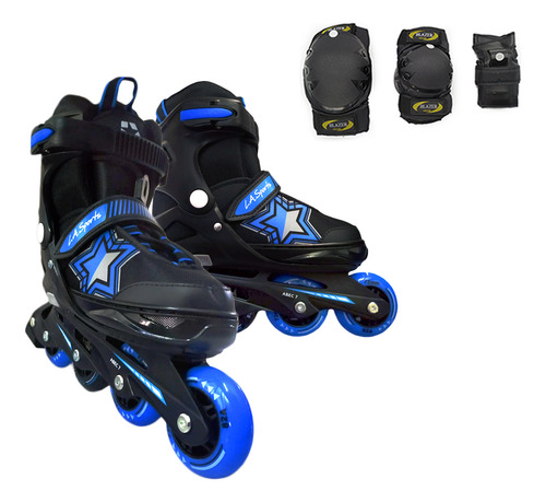 Patines Infantiles Ajustables La / Protecciones