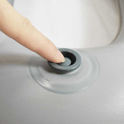 Cojín Inflable Para Inodoro Con Ventosa Soporte Cómodo Gris Nombre Del Diseño