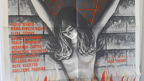Afiche Cine Poster Bernardo Arias El Inquisidor Olga Zubarry