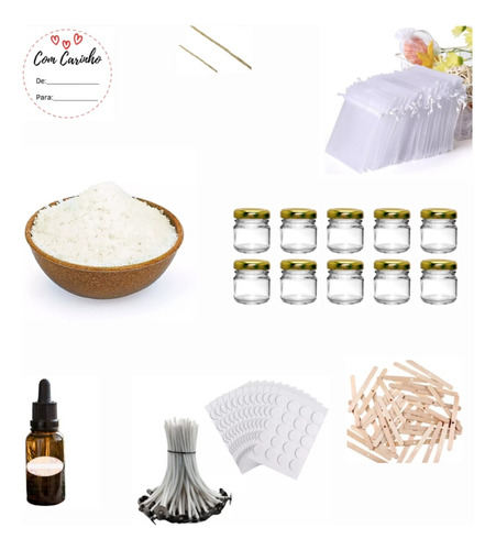 Kit Fabricar Presentear Velas Kit Iniciar Fabricação Velas