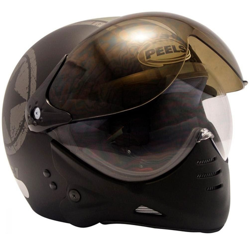 Capacete Peels F-21 Us Navy Preto Fosco/ Grafite