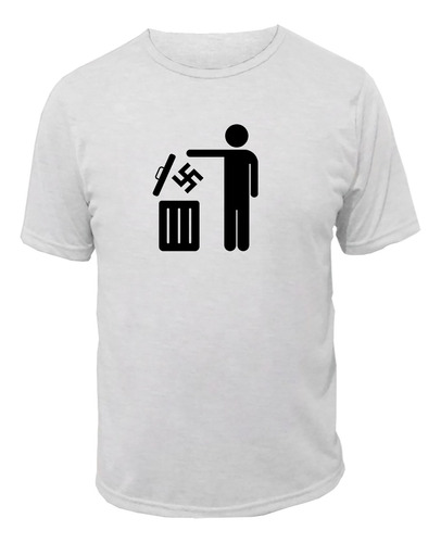 Camiseta Antifascismo Antinazismo Lixo Camisa Blusa Premium