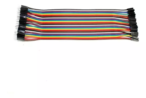 40 Cables Dupont Macho a Hembra 20 cm — Talos Electronics