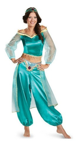Traje Fantasia Aladdin Jasmine Princess Para Mulher Adulta