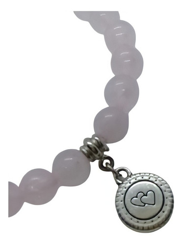 Imagem 4 de 7 de Pulseira De Esfera 8 Mm De Quartzo Rosa Pedra Do Amor