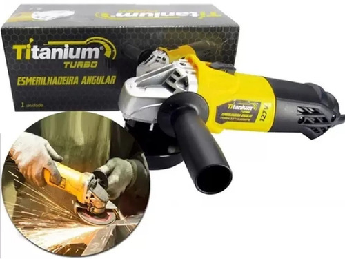 Imagem 7 de 8 de Esmerilhadeira Angular 4.1/2 710w 5033 Titanium + 5 Discos