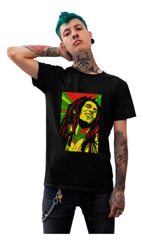 Playera Para Caballero Y Dama Rastafary Bob Marley Moderna