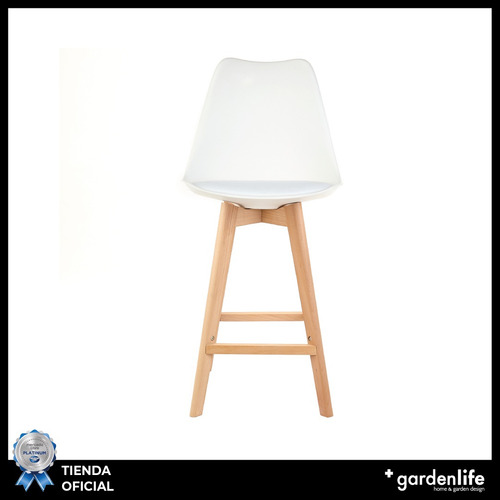Set X2 Banquetas Altas Tulip Taburete Sillon Desayunador