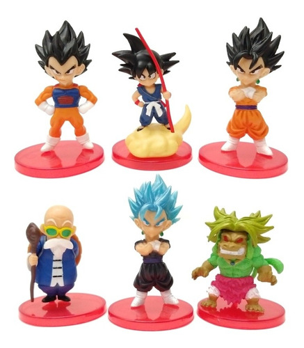 Dragon Ball Z Broly Ozaru Colección 6 Figuras En Bolsa 