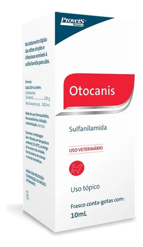 Otocanis Solução Otológica - Otite Em Cães - 10ml