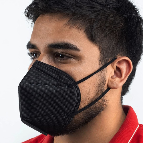 10 Mascara Facial Desechable 5 Capa Proteccion Lazo Para