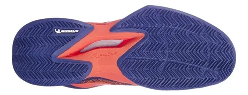 Tenis Babolat Jet Match 3 Clay Court Roxo E Laranja | Frete grátis