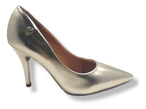 Vizzano scarpin dourado hot sale