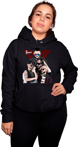 Sudadera Reggaeton Black Yandel 2xl Unsex Quien Contra Mi