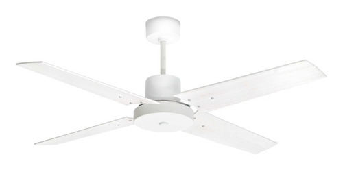 Imagen 5 de 6 de Ventilador Techo Madera Blanco Protalia Minimalista