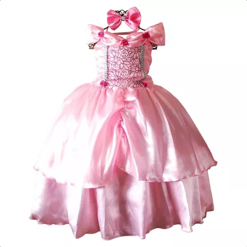 Vestido Princesinha Sofia Luxo Temático Infantil Festa Bufante